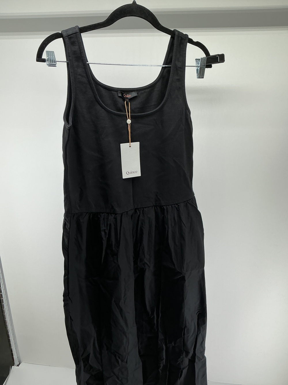 Cotton Mixed Media Tank Dress